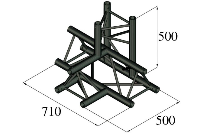 Sistem de truss în 3 puncte Alutruss TRILOCK S-PAT-42 4-Way Piece \/
